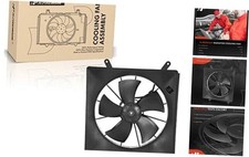 Left Engine Radiator Cooling Fan Assembly Compatible with Honda Models