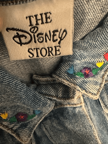 Chaqueta vaquera azul bordada Minnie Mouse para niños Disney talla 3-4T - Imagen 3 de 5
