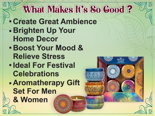 [Pack of 4] Fragrance Candle 100gm Each Soy Wax Aromatherapy Candle Gift Set - Picture 6 of 19