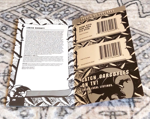 Gargoyles (1995) Sega Genesis Completo Cib Carrello Scatola Manuale EX - Pulito e Testato - Foto 7 di 9