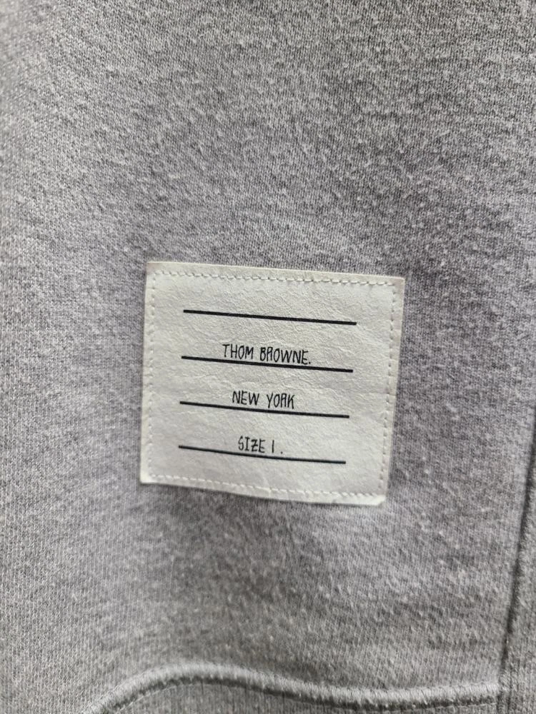 Thom Browne Grigio Bracciale Diagonale Felpa Classica 1 132718472