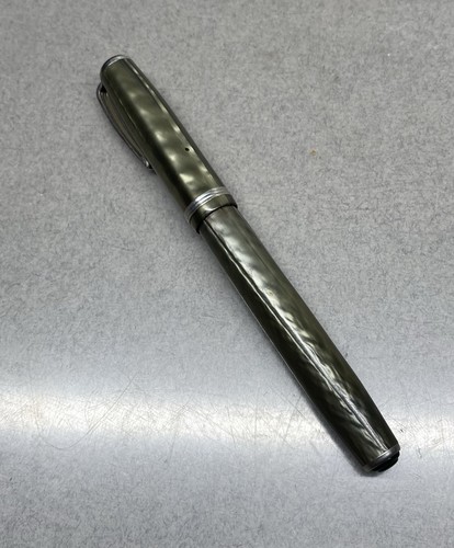 Vintage Esterbrook grau grün Hebelfüller Füllfederhalter 9550 Feder - Bild 4 von 10