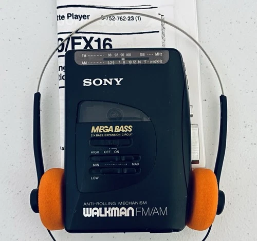 Sony Walkman WM-FX16 Cassette Player & AM/FM Radio - New Belt - Reconditioned