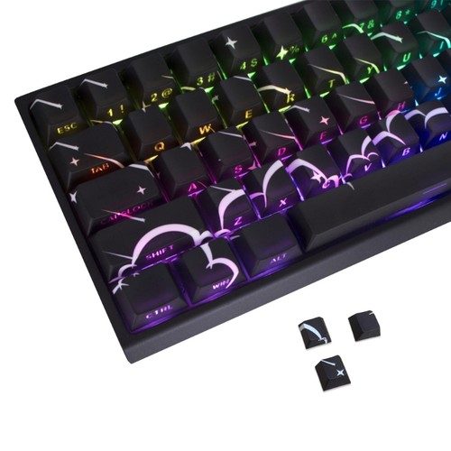 Star Rain Theme Keycap Collection 74pcs Illumination Keycaps Side Printed PBT - Picture 7 of 8