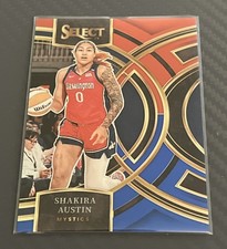 2023-24 Panini Select Red & Blue Prizm Premier #139 Shakira Austin /399 WNBA
