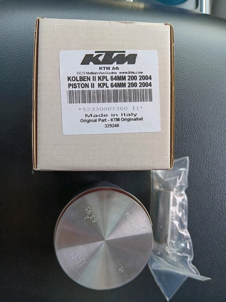 KTM PISTON II CPL. 64MM 200 2004 2007 200 XC-W 52330007300 II Foto 2 de 4