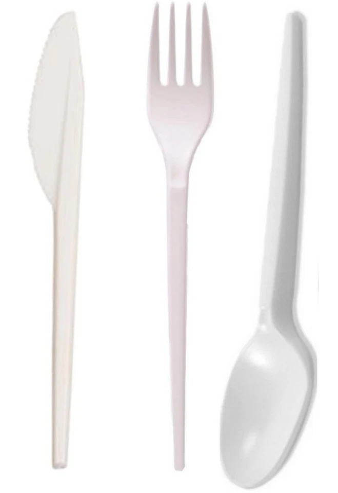 Wählbar - Mehrweg Plastik Geschirr Besteck Party Picknick Gabel Messer Löffel