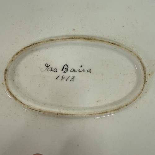 Limoges Frankreich 15" Goldrand Monogrammiert Platte - Bild 15 von 17