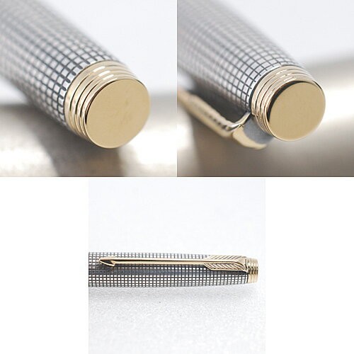 Penna stilografica Parker 75 argento sterling XF 750/dual use usata negli Stati Uniti - Foto 8 di 24