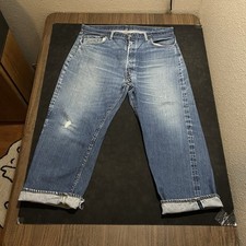 Levi  s 501XX 50s Selvedge 38in Waist Redline Jeans Denim Big E Single Stitch 60s
