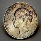 1885 Victoria Half Crown — photo from another recent sale