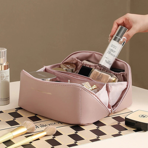PU Fashion and Convenient Makeup Bag, Travel Storage Bag, Large Capacity Toilet - Picture 16 of 28