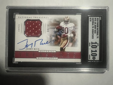 2018 Panini National Treasures Century Materials Jerry Rice SGC 10
