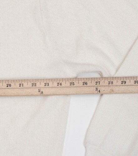 Men's IZOD Lacoste True Vintage Ivory V-Neck Cardigan Sweater XL 100% Acrylic - Picture 5 of 16