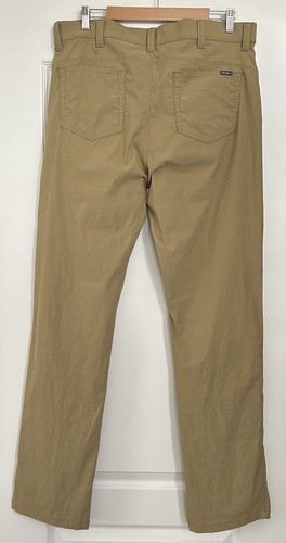 Eddie Bauer Travex Pants Mens Sz 36x35.5 Tan Lightweight Stretch Outdoor Hiking - Picture 5 of 9