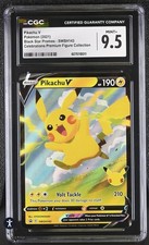 Pokemon Celebrations Pikachu V black star promo - SWSH143 CGC MINT 9.5