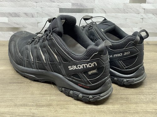 Salomon XA Pro 3D GTX Mens Sz 9 Hiking Shoes Black Gore-Tex Waterproof Trail