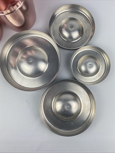Vintage West Bend USA Canister Set Aluminum Copper - Picture 10 of 12