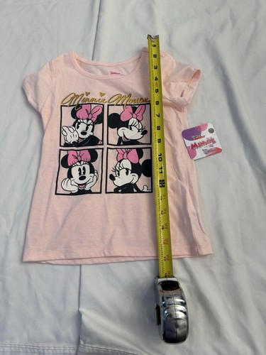 Disney Minnie Mouse Pink Short Sleeve Tee Shirt, Girls Size 6 Lightweight NWT - Picture 4 of 6
