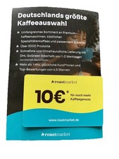 Roastmarket Gutscheinkarte 10 Euro