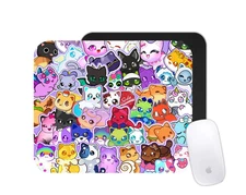 Meemow Mouse Pad | Cute Cartoon Cat Desk Mat | Custom Kids Gift