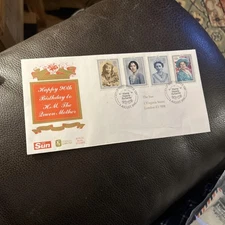 GB Queens Mother 90th Birthday Cover Westminster PTS 1990 AH229