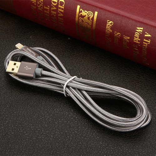 3Pack 3ft Charging Cable Charger Data Sync Cable Nylon Braided For iPhone iPad - Picture 2 of 6