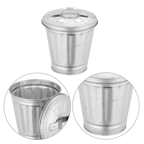 3 Pcs Desktop Garbage Bin Table Storage Jar Work Office Mini Bucket for Trash