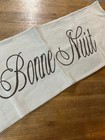 POTTERY BARN Lumbar  Pillow Cover BONNE NUIT Good Night in French 14 X 36 NEW