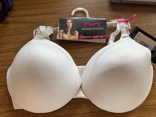Maidenform Comfort Devotion Extra-Coverage Tailored Bra 09436 White 34D - Picture 2 of 4