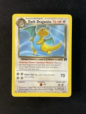 Dark Dragonite 22/82 Team Rocket Rare Pokemon Card Non-Holo LP/MP