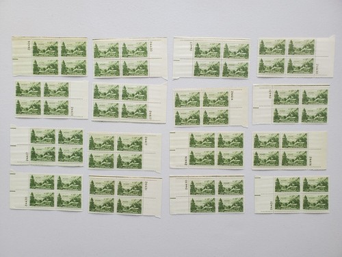 Scott 999 Nevada Settlement Centennial 1951 3c US Plate Blocks 64 Unused Stamps - Picture 1 of 6