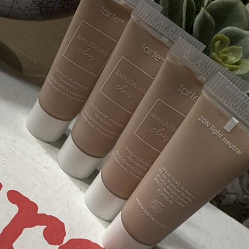 4 tarte AMAZONIAN Clay 16-hour full coverage foundation 20N light neutral 5mL ea - Picture 4 of 4