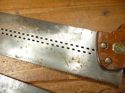 Konvolut 2 alte Handsägen einzigartige Handwerkzeuge - Bild 6 von 19