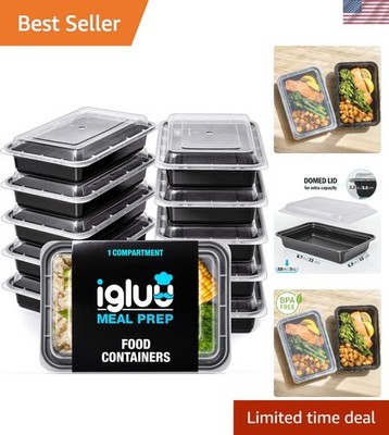 Reusable 28oz Food Storage Containers - 10 Pcs, Perfect for Healthy Meal Prep