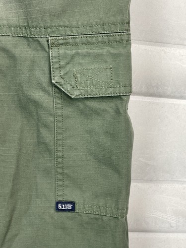 5.11 Men 35 Cargo Pants 74273 Tactical Ripstop Green Utility Outdoor Workwear - Picture 14 of 15