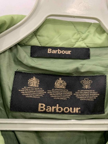 Barbour Women’s Quilted Lightweight Jacket Green L410 Shaped Short Size XL #89 - Picture 3 of 9