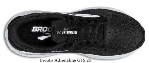 Brooks Adrenaline GTS 24 Hombre Negro/Blanco, Múltiples Tallas y Anchos, Nuevo En Caja - Imagen 5 de 5