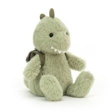 Jellycat Backpack Dino Green Dinosaur Soft Plush Toy Animal Stuffed Doll - NWT