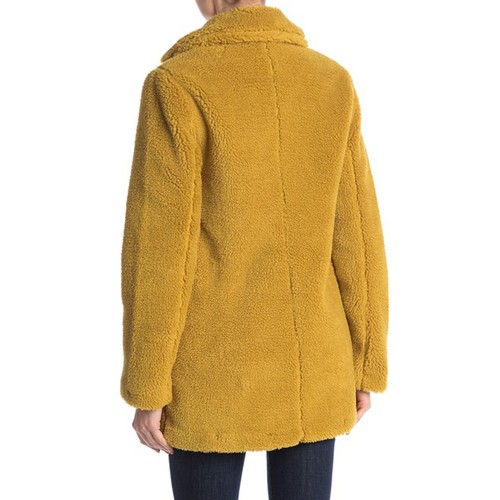 Sebby Kerb Revers Faux Lammfell Jacke, Ginger, Large - Bild 2 von 2