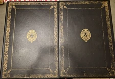 Vintage Leather Desk Pad, Likely 1960's, RARE Find With These Patterns!