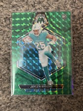 2024 Panini Mosaic - Rookies Green Mosaic Prizm #383 Jaylen Wright (RC)