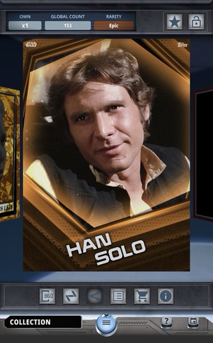 Topps Star Wars Card Trader SDCC 2025 Han Solo 200cc Orange Epic - Picture 1 of 2