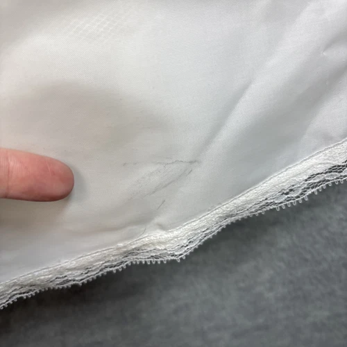 Vintage Crinoline Full Maxi Slip S/XS Petticoat White Bridal Layered Zipper - Picture 14 of 19