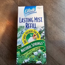 Vintage Glade Lasting Mist Refill Natural Springs Air Freshener 1996 - SEALED!