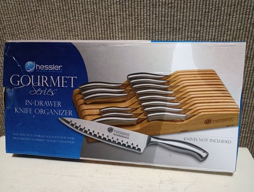 Hessler Worldwide Gourmet Series In-Drawer Wooden Holder Organizer 16 x 7.5" - Picture 2 of 8