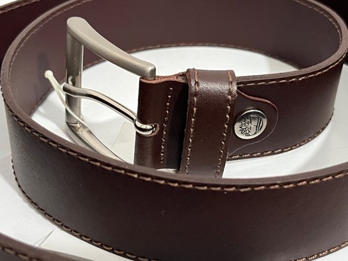 Cinturón de cuero Timberland hecho en Italia nuevo con algunas etiquetas MEDIANO; 36+" PRECIO DE VENTA SUGERIDO POR EL FABRICANTE 54 £ - Imagen 2 de 10