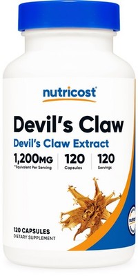Nutricost Devils Claw 1200mg Equivalent, 120 Capsules - Non-GMO and Gluten Free