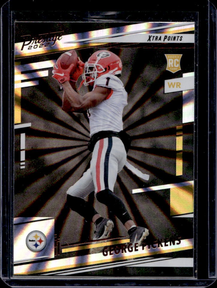 2022 Prestige George Pickens RC Xtra Points Sunburst Rookie #323 Steelers