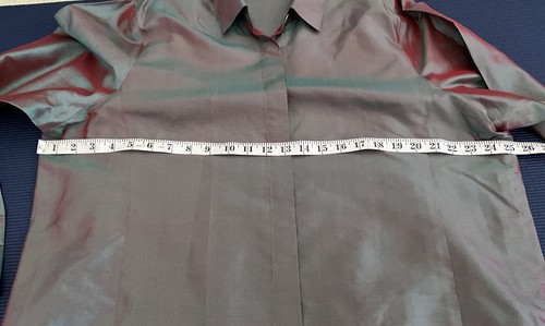 $295 Charlotte Kellogg IRIDESCENT Silk Tunic Luxury Resort Lifestyle XL (XXXL) - Picture 10 of 11